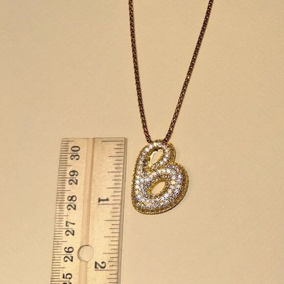 Ballon initials necklace M641 - Picture 5 of 5